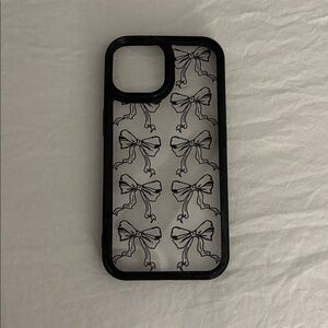 Black Bow Pattern Phone Case